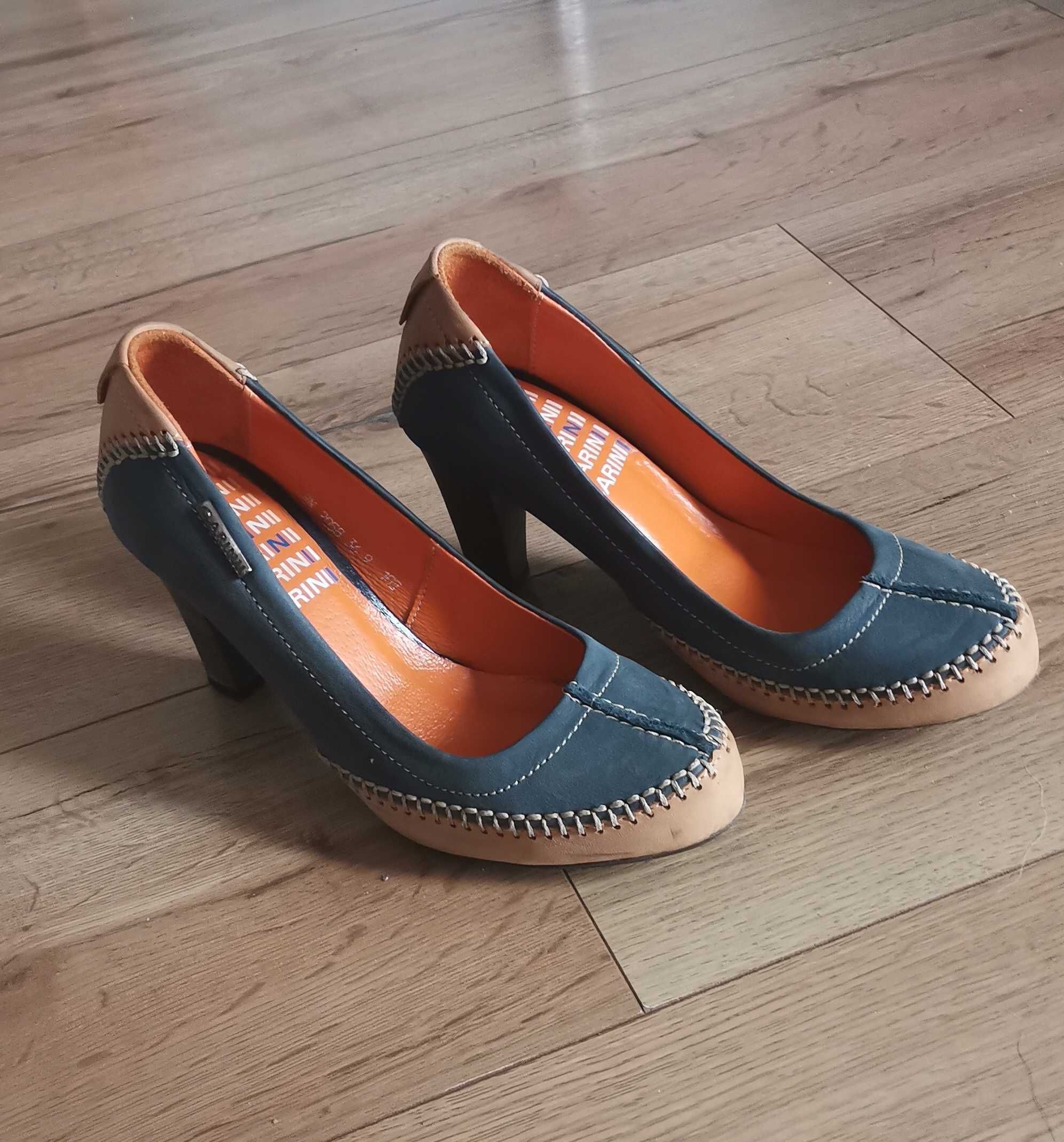 Buty na wysokim obcasie Carinii oryginalne #skóra naturalna