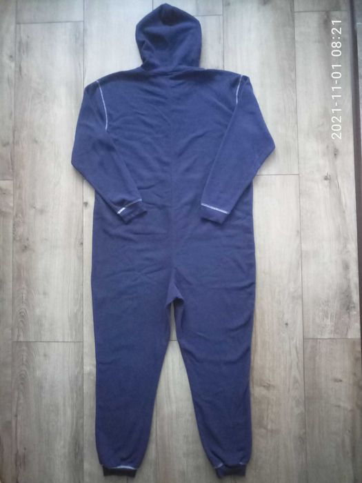Мягкий флисовый комбинезон/ пижама Оak Valley р.62-64 синего цвета