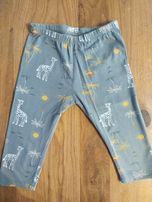 5 10 15 Legginsy 3/4 z żyrafami roz 110 cm