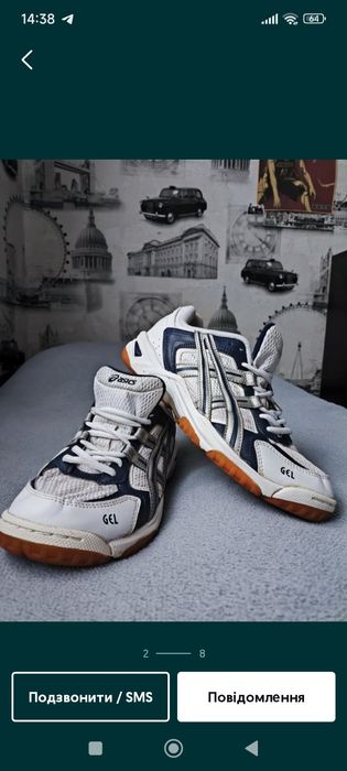 Кросівки асікс gel для волейболу