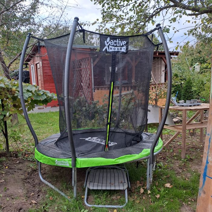 Trampolina Ogrodowa dla Dzieci 6FT 183 cm Siatka Wewnętrzna Osłona