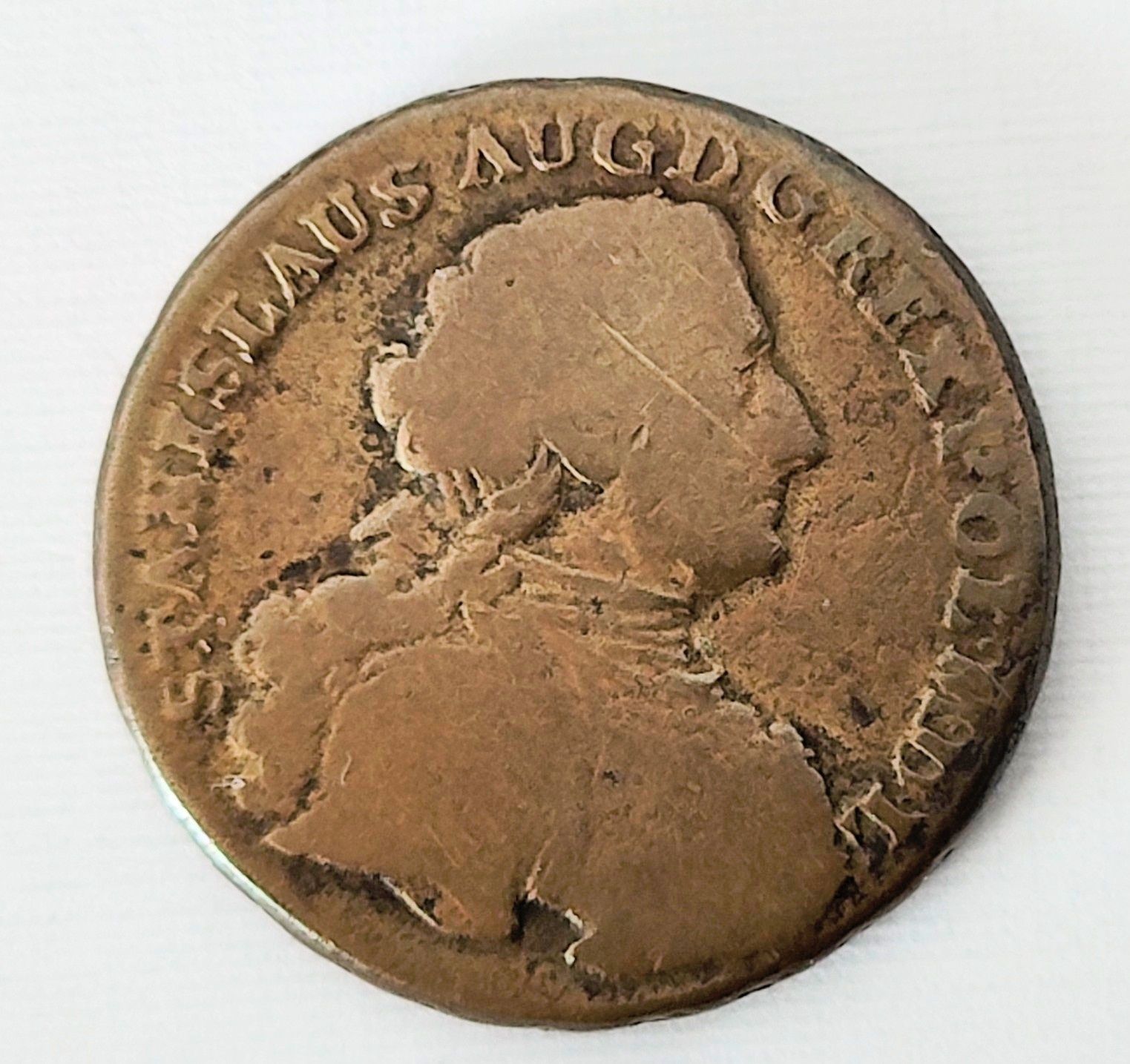 Moneta kolekcjonerska Trojak 1766 r G Stanisław August Poniatowski
OBS