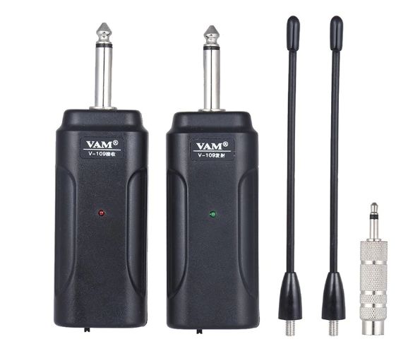 Transmissor e receptor audio Wireless sem fios para guitarra electrica