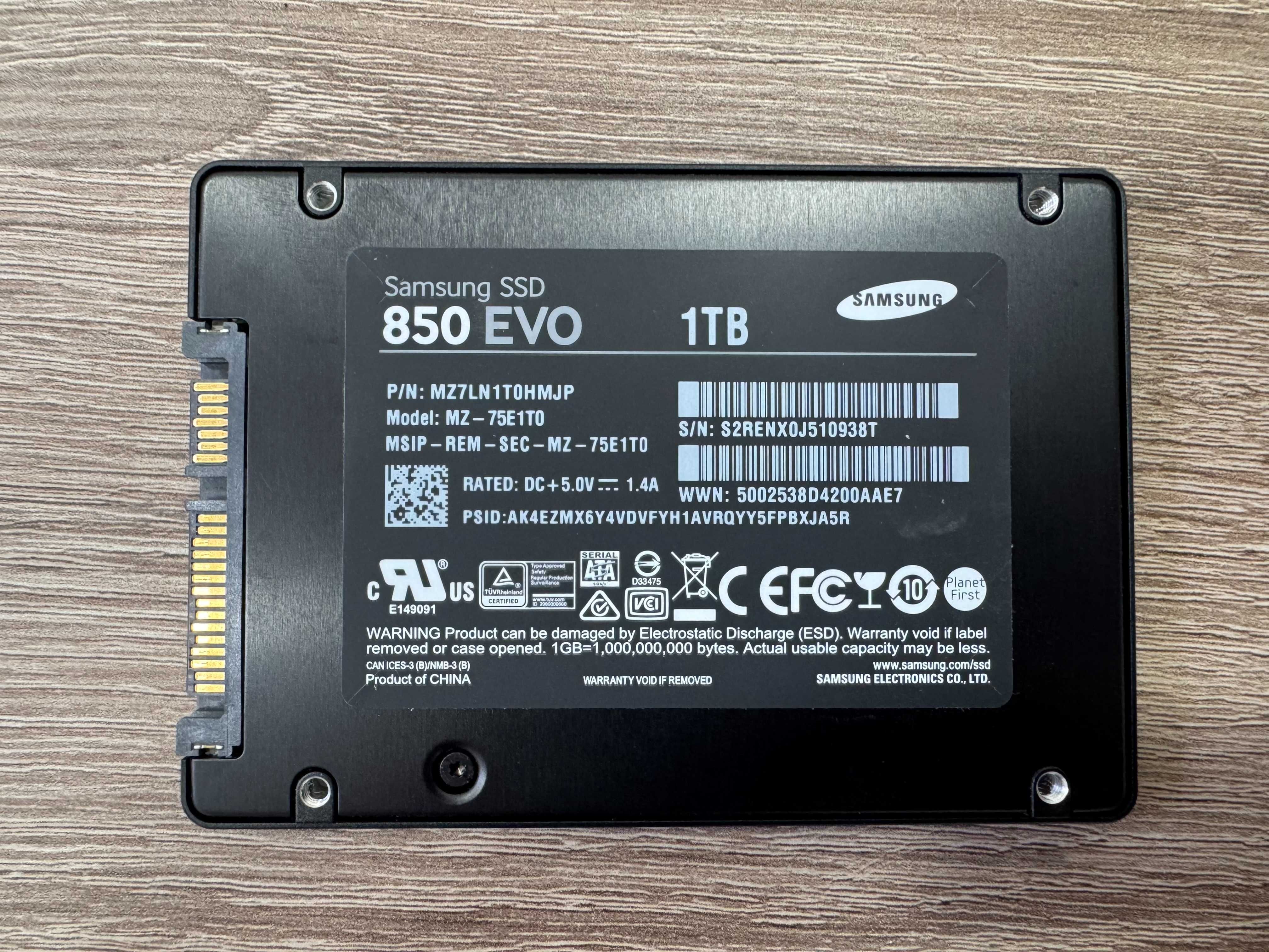 Дисковий накопичувач Samsung SSD 850 evo 1tb