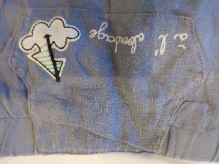 krótkie spodenki dziewczęce/ szorty 2szt, rozm 68, marki: H&M, Dp am