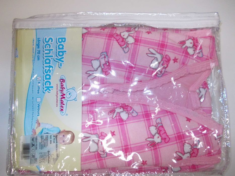 Kołderka, śpiworek do spania dla niemowlaka, długość 70 cm