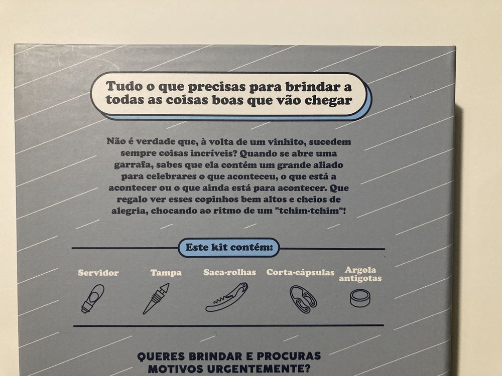 Kit Vinho Mr. Wonderful novo com saca-rolhas e acessórios
