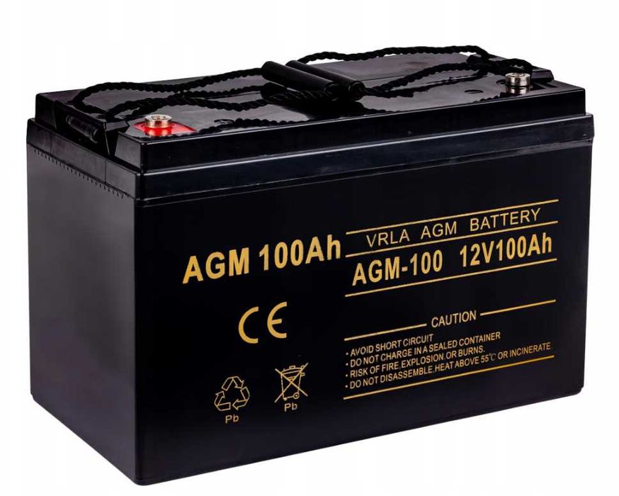 Акумуляторна батарея Volt Polska AGM 12V 100Ah / Акумулятори для ДБЖ