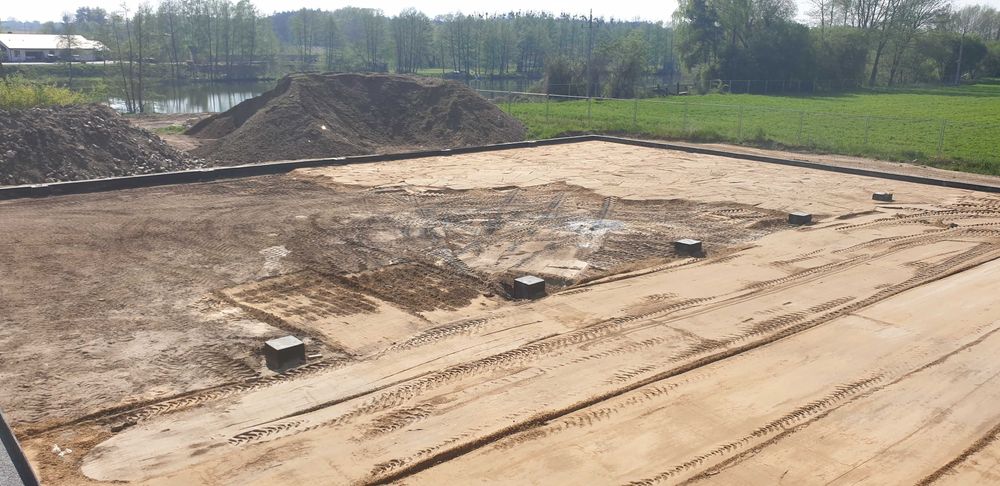 piasek, zasypywanie fundamentów