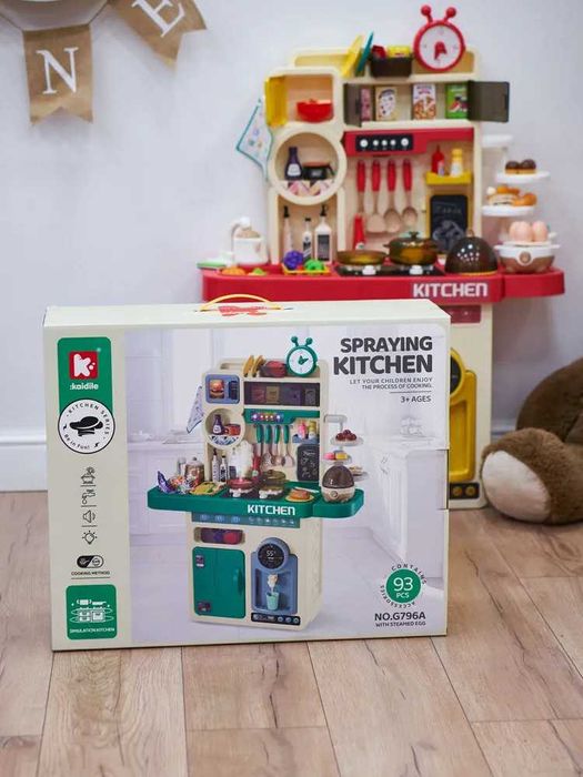 ‼️ХІТ Ціна‼️ Кухня дитяча 42 - 104 предм / звук готування / підсвітка