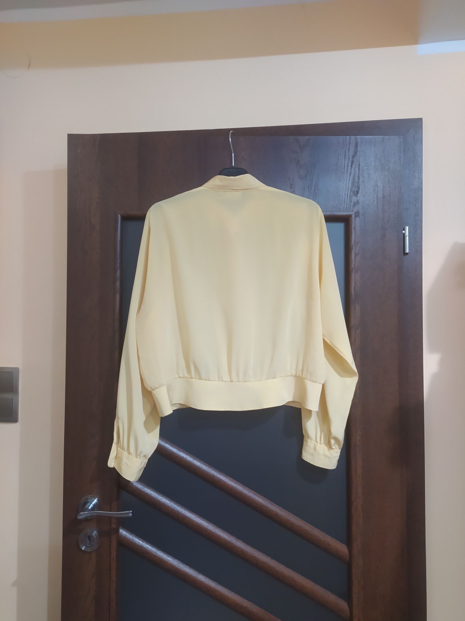 Koszula rozpinana bluzka zapinana na guziki 46 XXXL do pracy elegancka