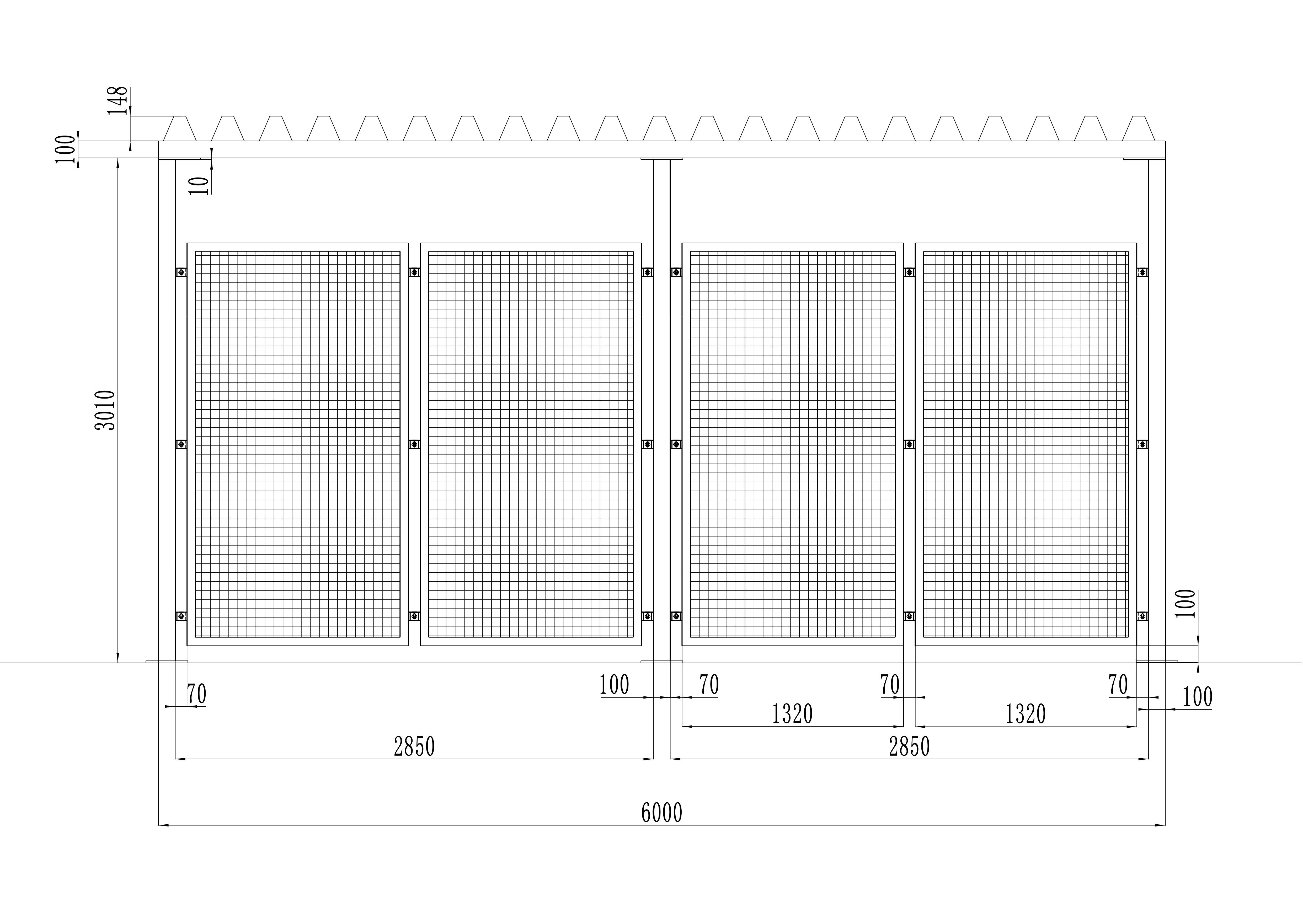WIATA NA KOSZE Z BUTLAMI Gazu technicznego 6 m x 3,3 m x 3,8