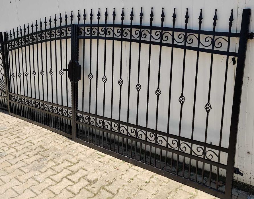 Elegancka prostota, brama + furtka wzór 4