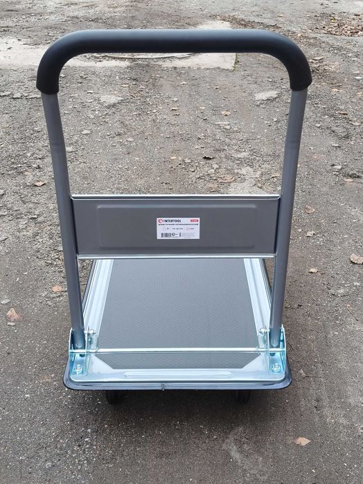 Компактные металлические тележки с платформой