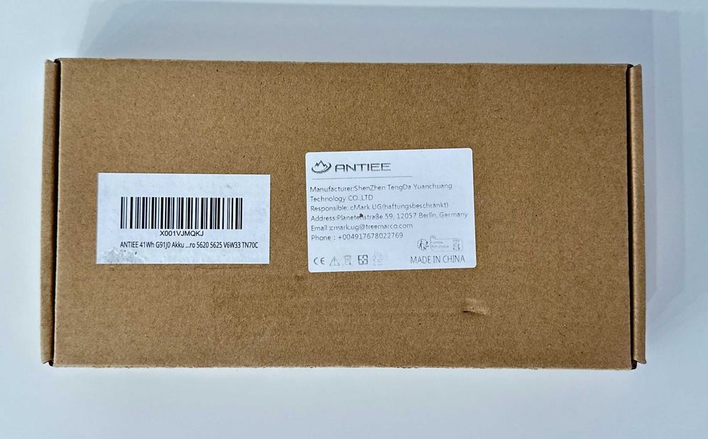 Акумуляторна батарея для ноутбука DELL G91J0 41 Вт 3467 мА·год • АКБ