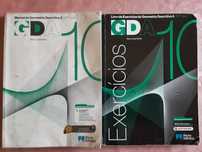Manual de Geometria Descrita A e livro de exercicios 10' ano