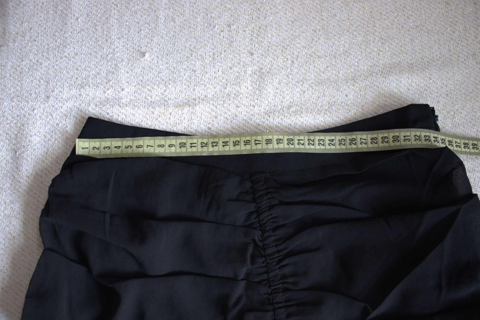 Spódniczka mini, NA-KD, czarna spódnica, kobieca spódnica, r. 36