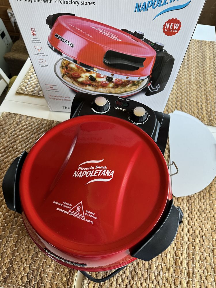 Piec do pizzy czerwony G3Ferrari Napoletana G10032 cały komplet