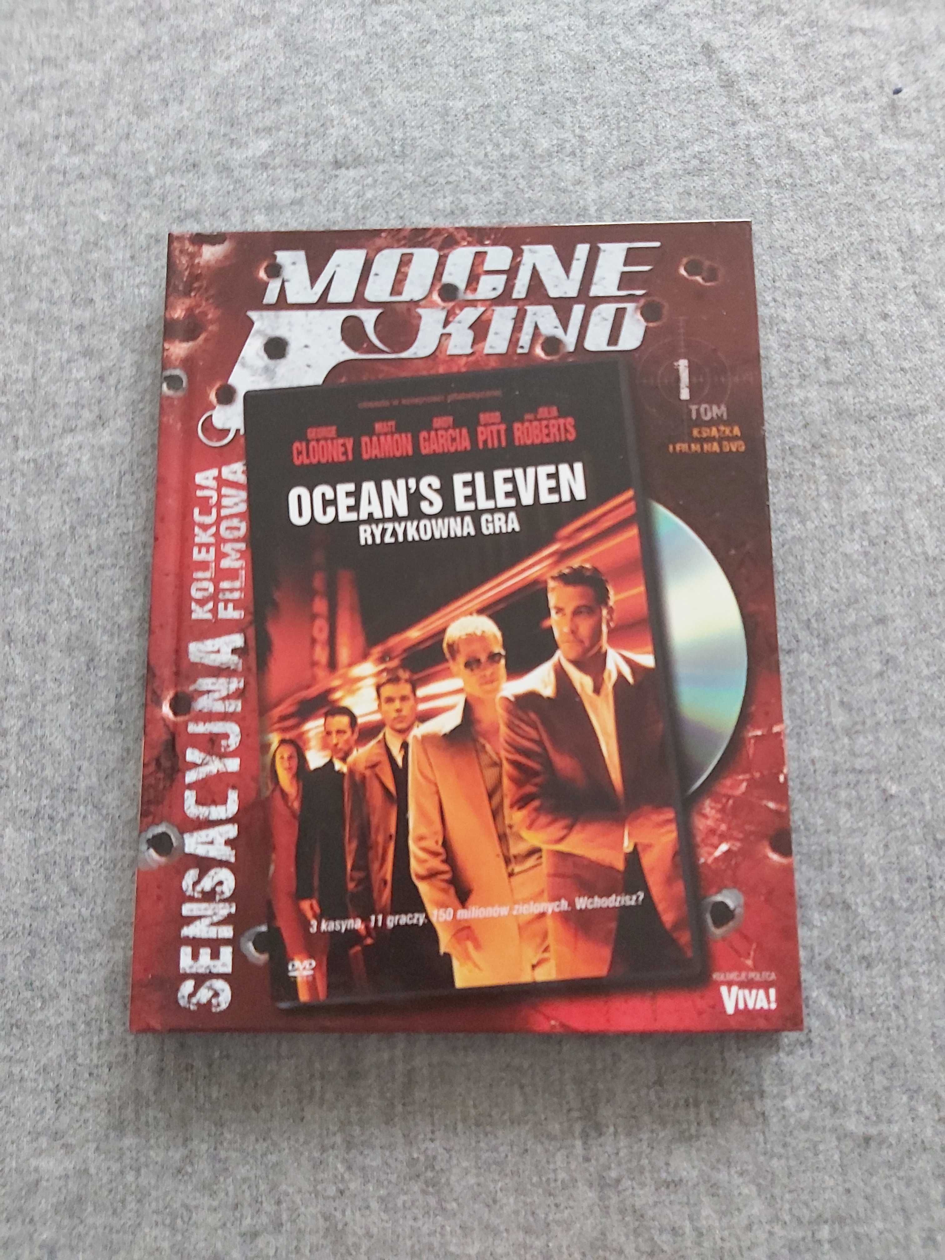 Mocne kino tom 1 książka i DVD Ocean's eleven w bardzo dobrym stanie