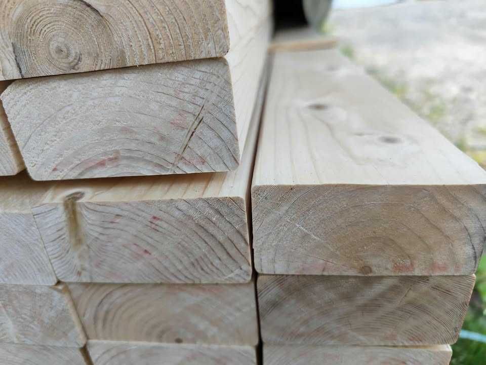 Drewno konstrukcyjne C24, suche, 4-str strugane, certyfikowane