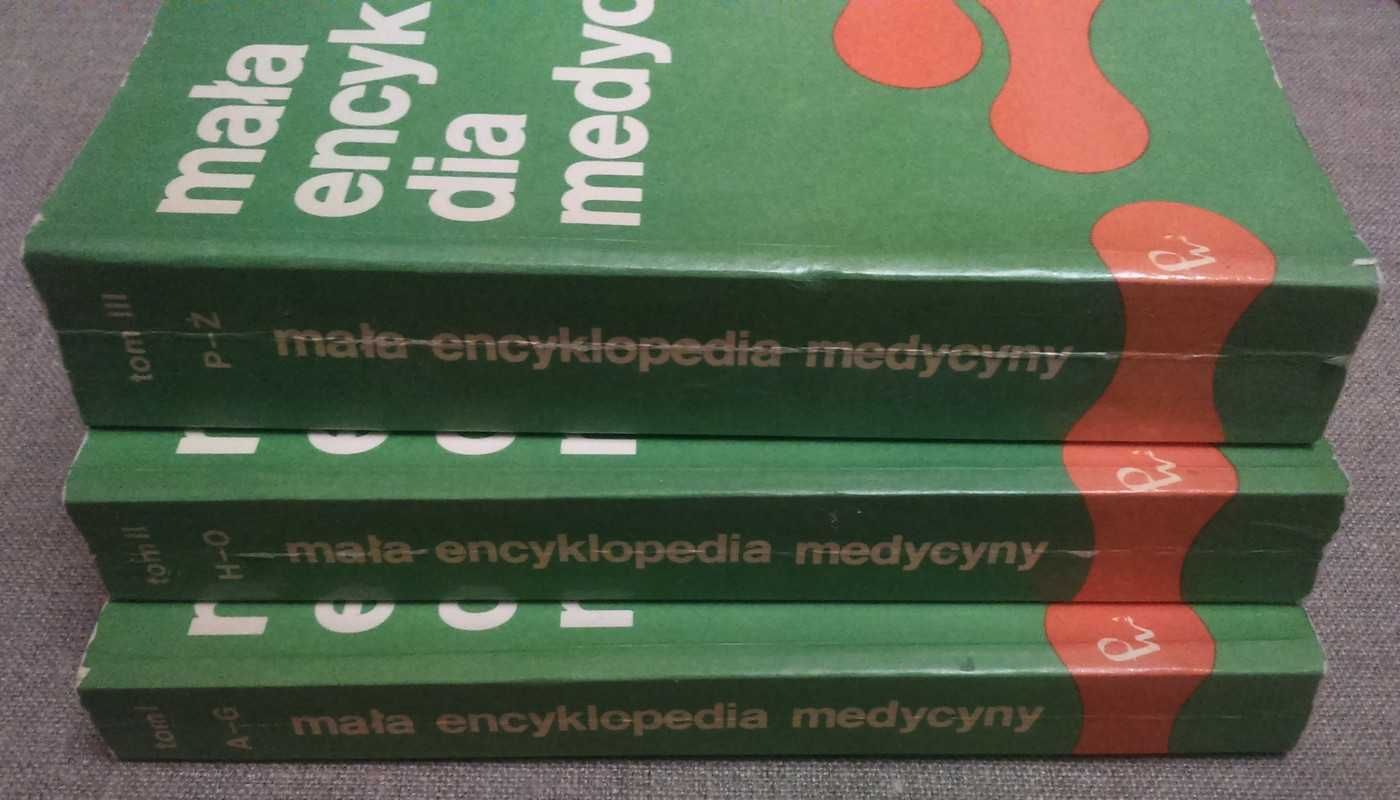 Mała Encyklopedia Medycyny PWN 1988 komplet tomy I, II, III