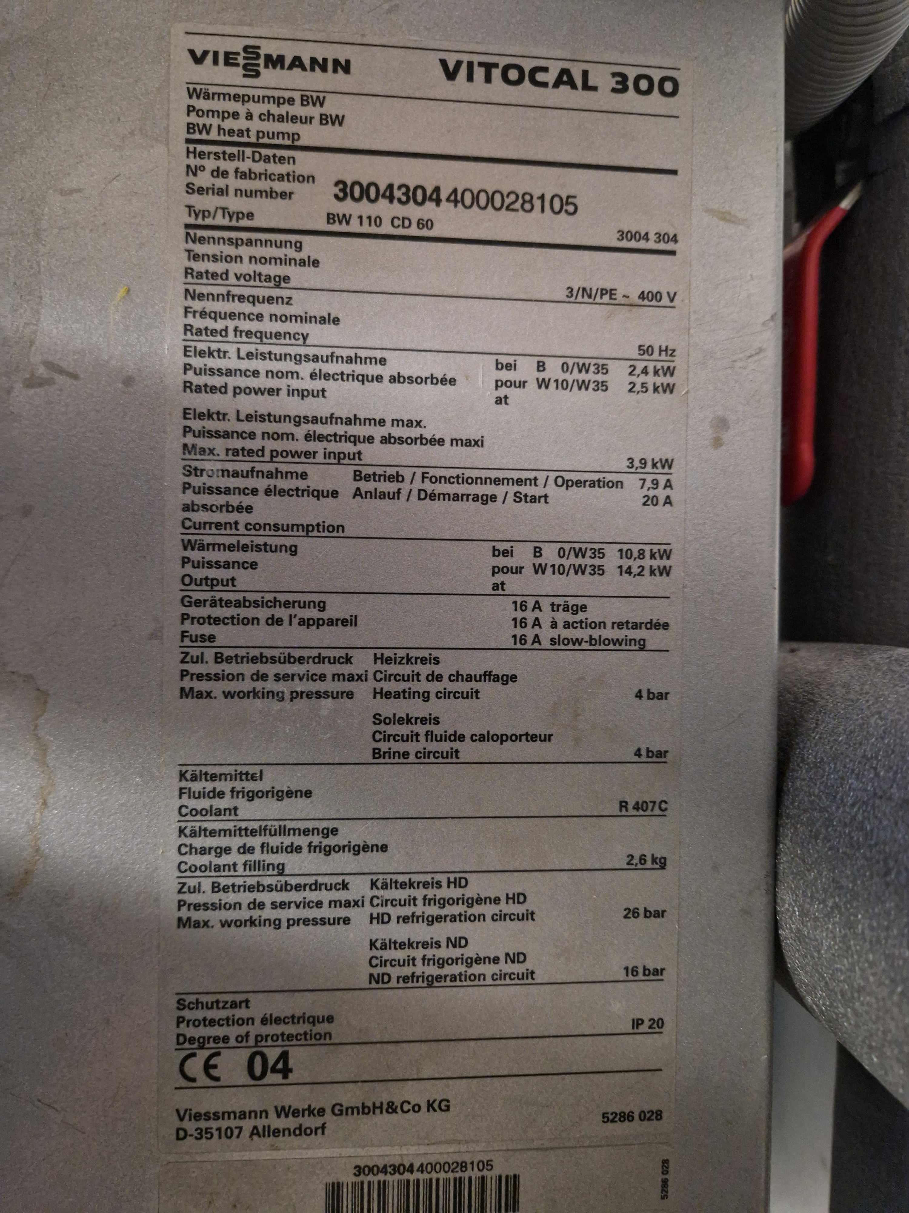 Gruntowa pompa ciepła Viessmann Vitocal 300 14 kW