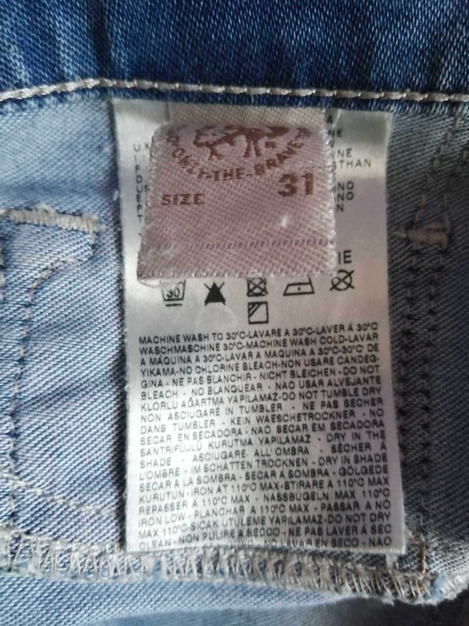 DIESEL Industry Spodenki Damskie Stretch W31 Szorty Jeans Oryginalne