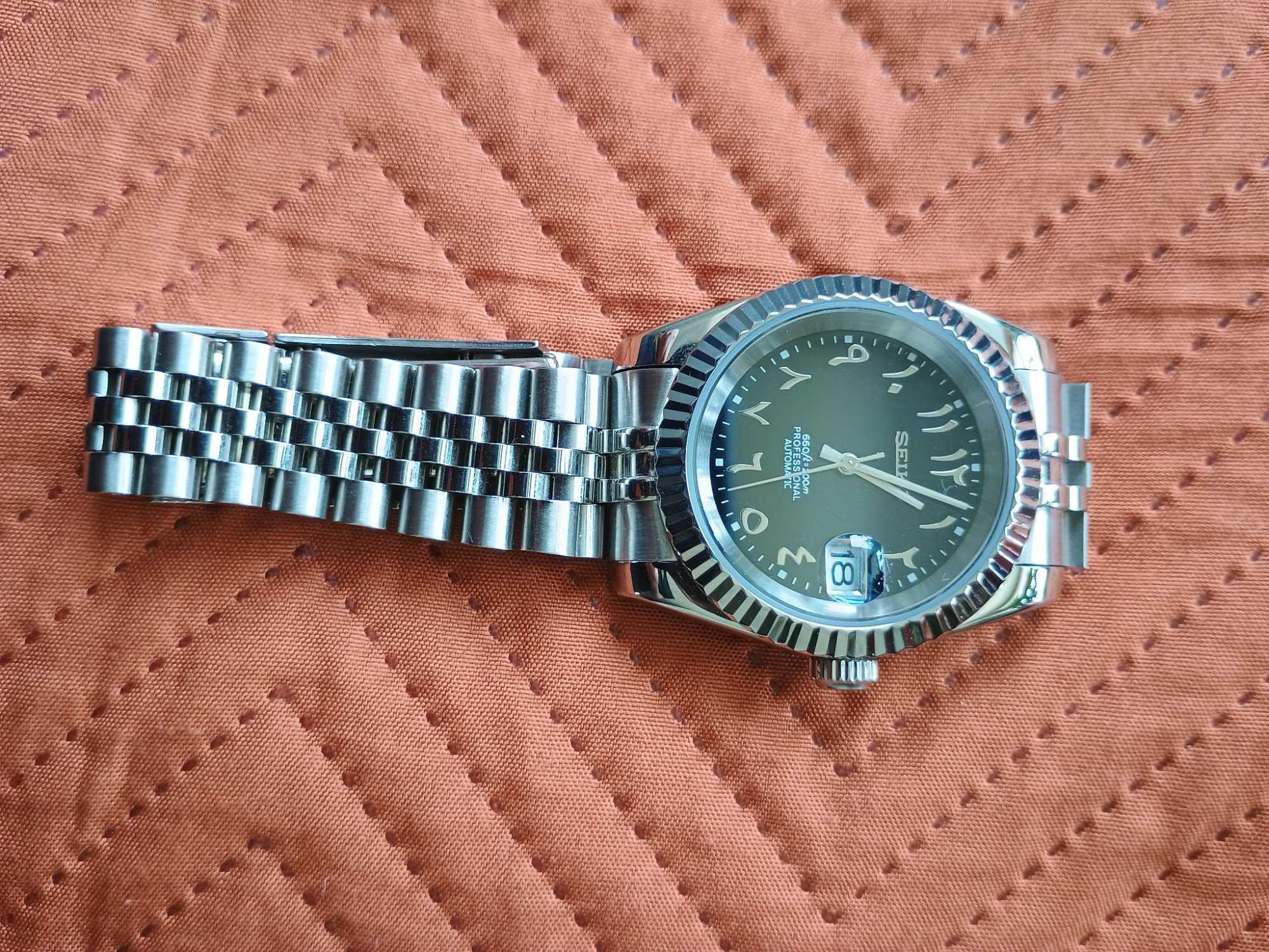 Zegarek professional automatic Seiko 200 m arabska tarcza data szafir