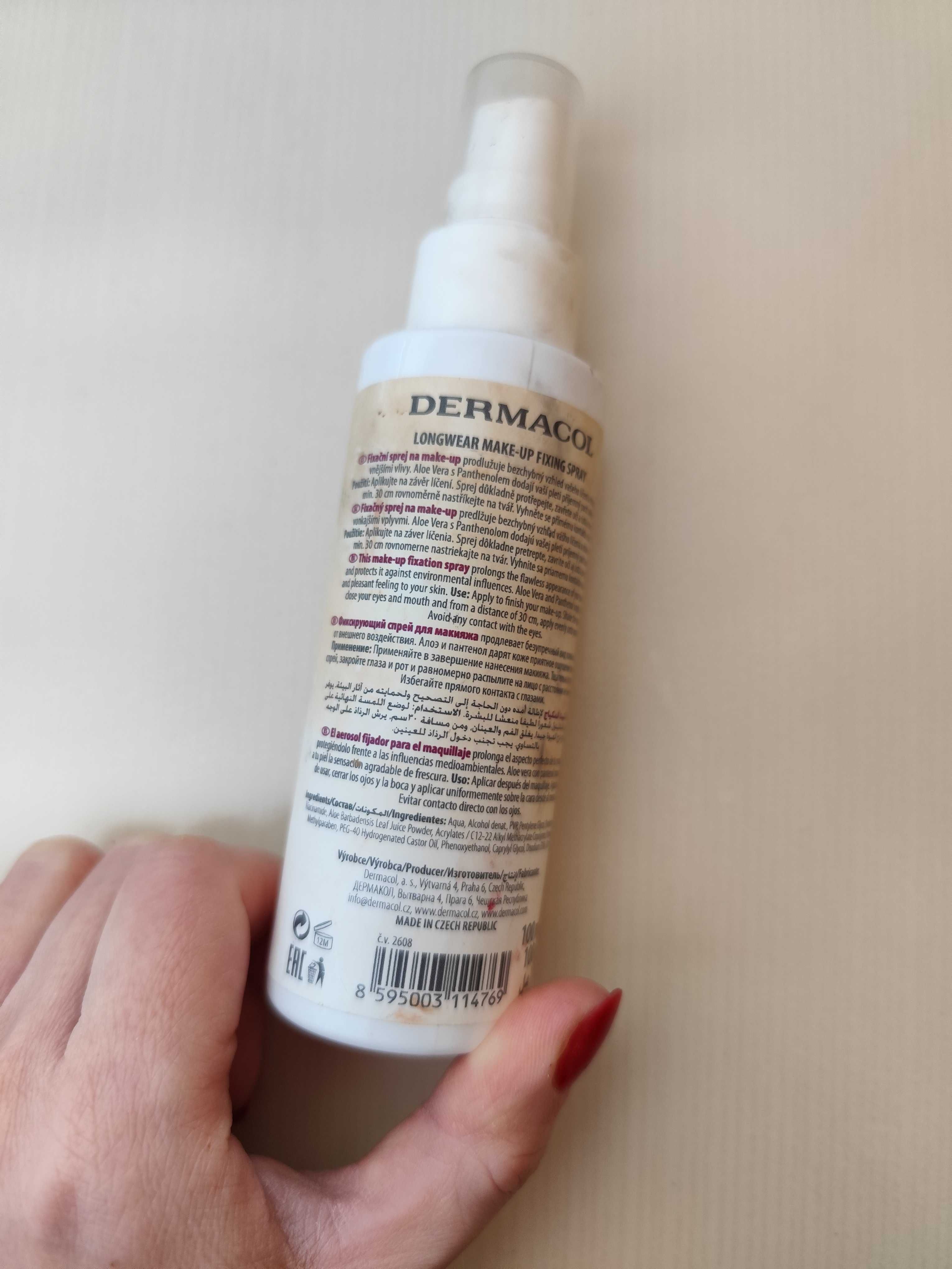 Spray utrwalający makijaż Dermacol