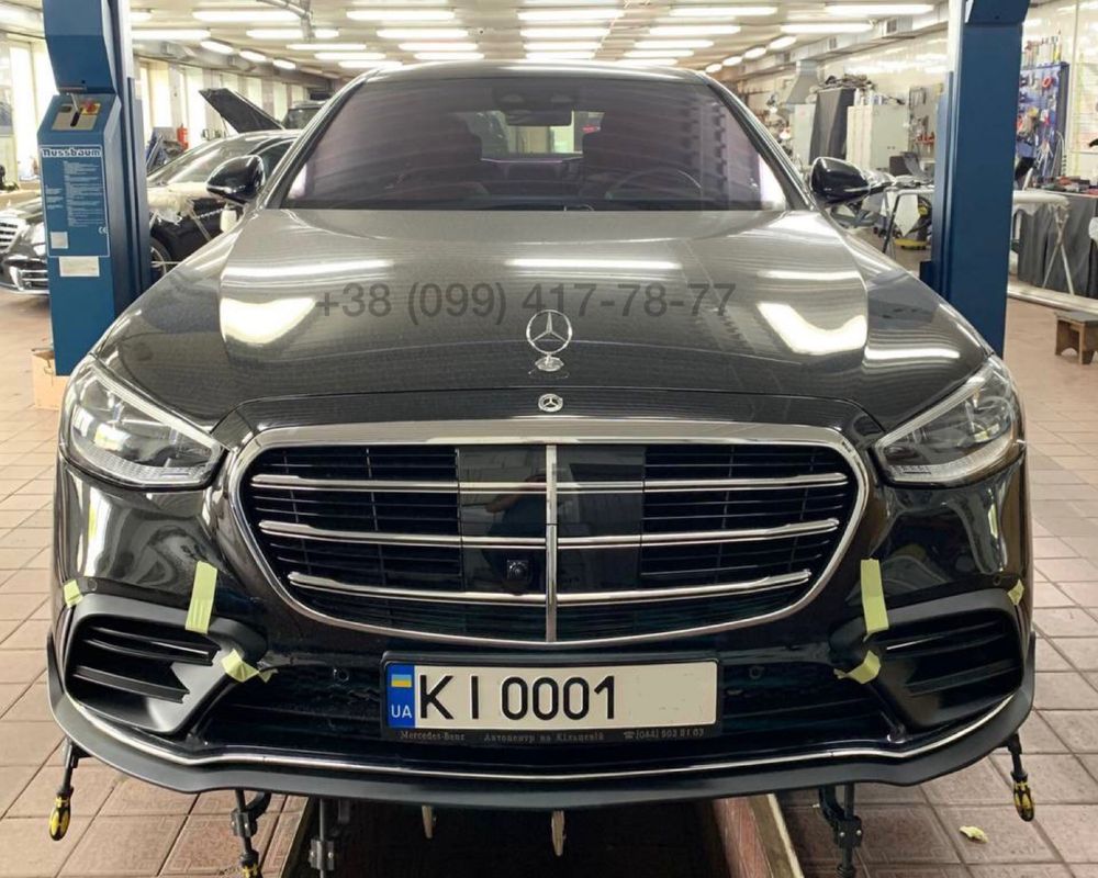 Обвес BRABUS B550 B50 Mercedes S-Class S500 S580 Спойлер Губа Диффузор