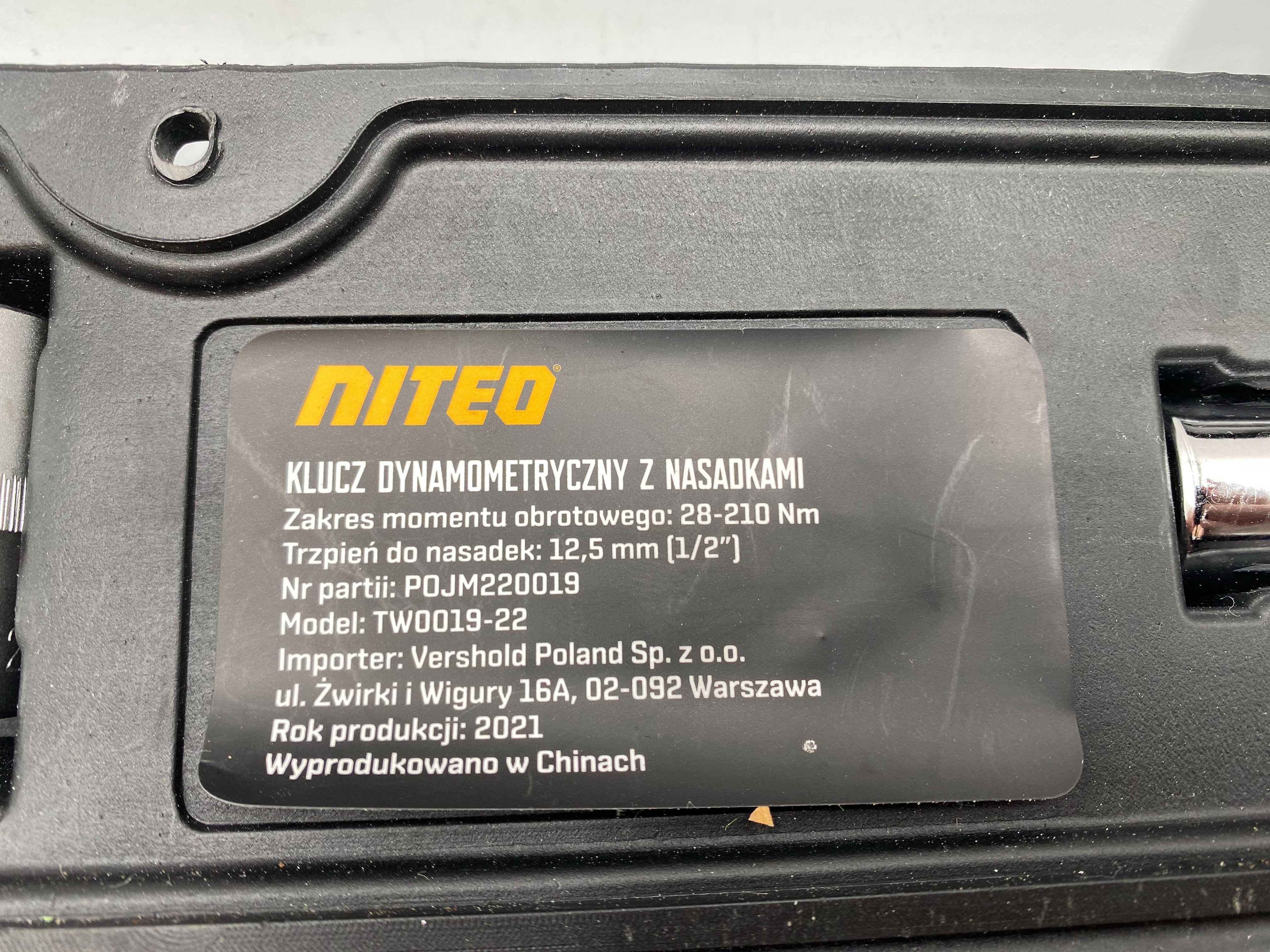 Klucz dynamometryczny Niteo Tools POJM220019
