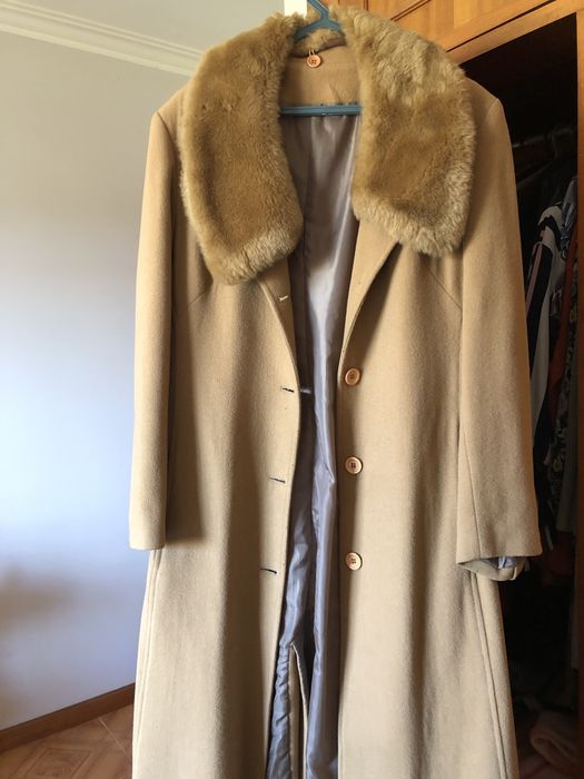 Sobretudo pele castanho