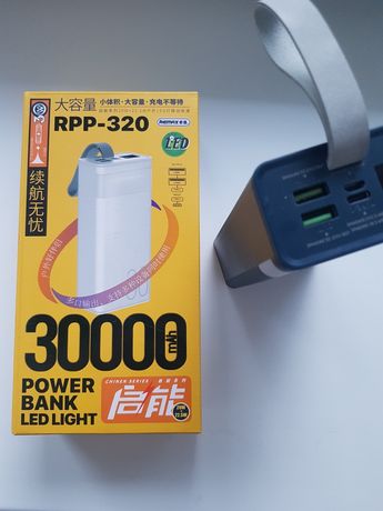 Powerbank Remax Chinen 30000mAh QC 22.5W LED RPP-320