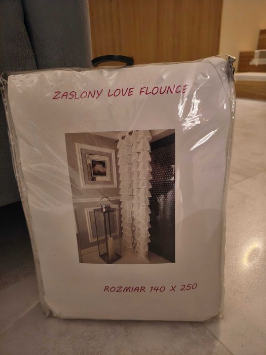 Firanki białe nowe