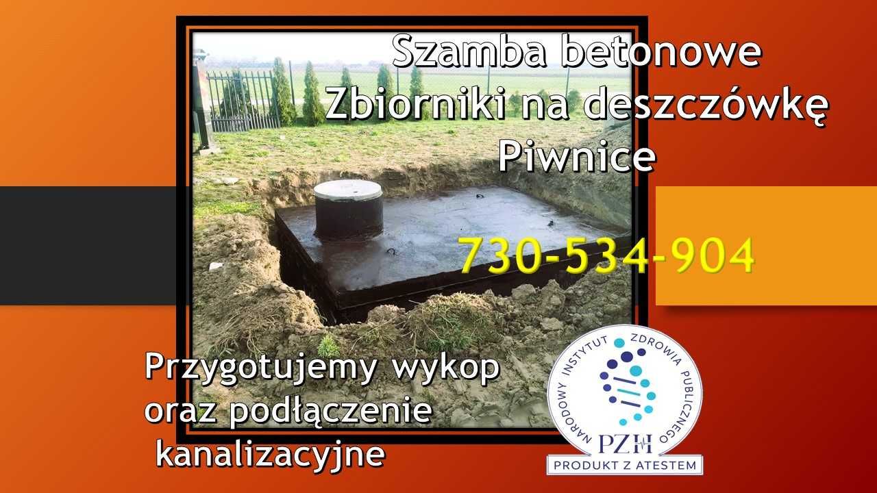 Szambo betonowe Zbiornik betonowy Deszczówka Piwnica Schron Sobolew