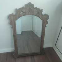 Espelho antigo madeira biselado