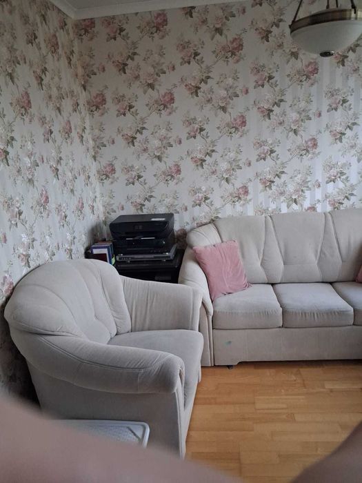 Kanapa z funkcją spania + Fotel