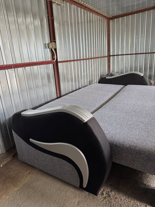 Kanapa szara z funkcją spania