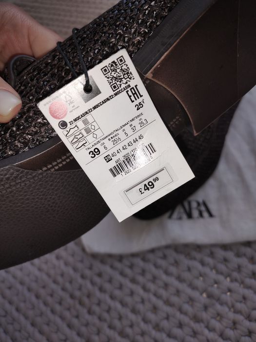 Лофери чоловічі Zara 39 розмір