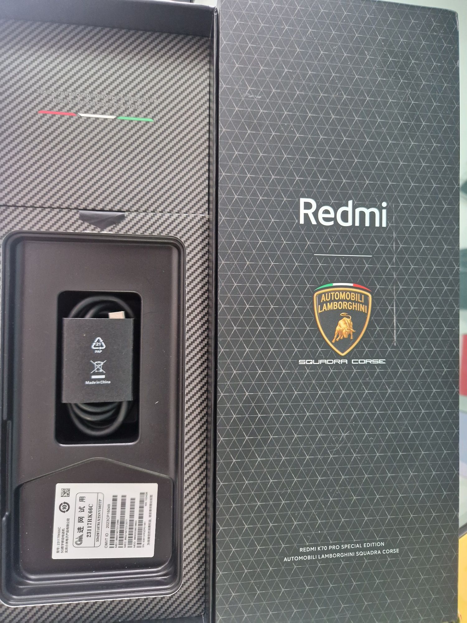 Redmi k70 pro Lamborghini.  Unico em Portugal.  Loja em Guimarães