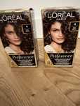 Komplet dwóch nowych farb do włosów LOREAL Preference 4 BROWN