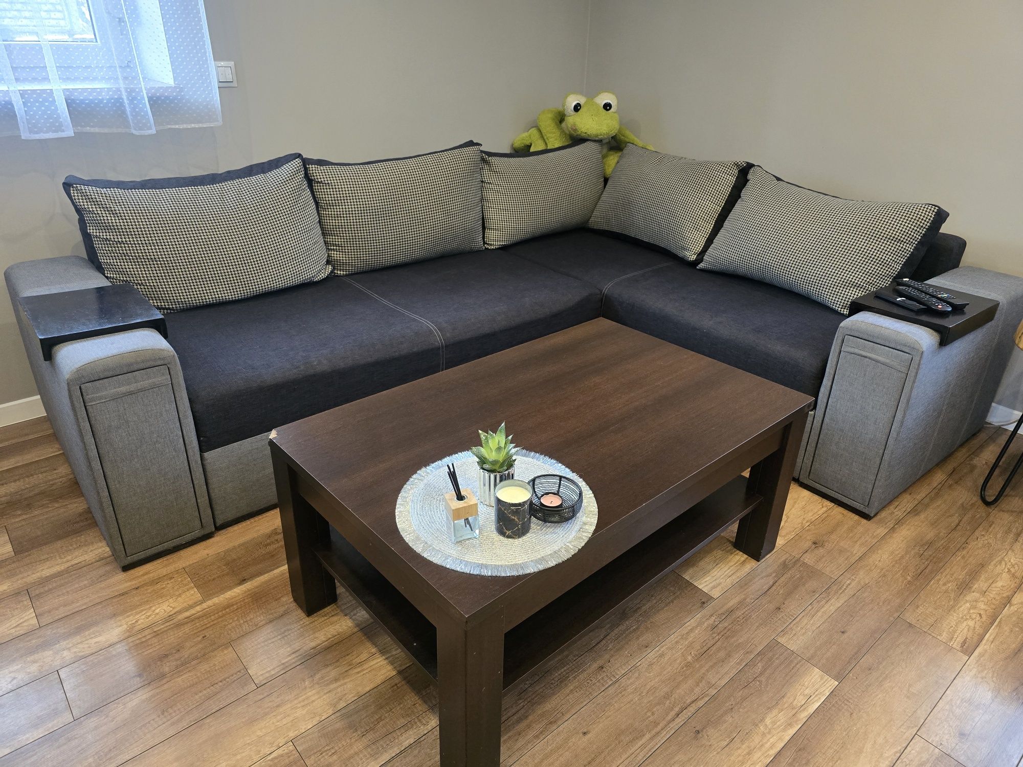 Zestaw mebli do salonu  BRW wenge  z kanapą
