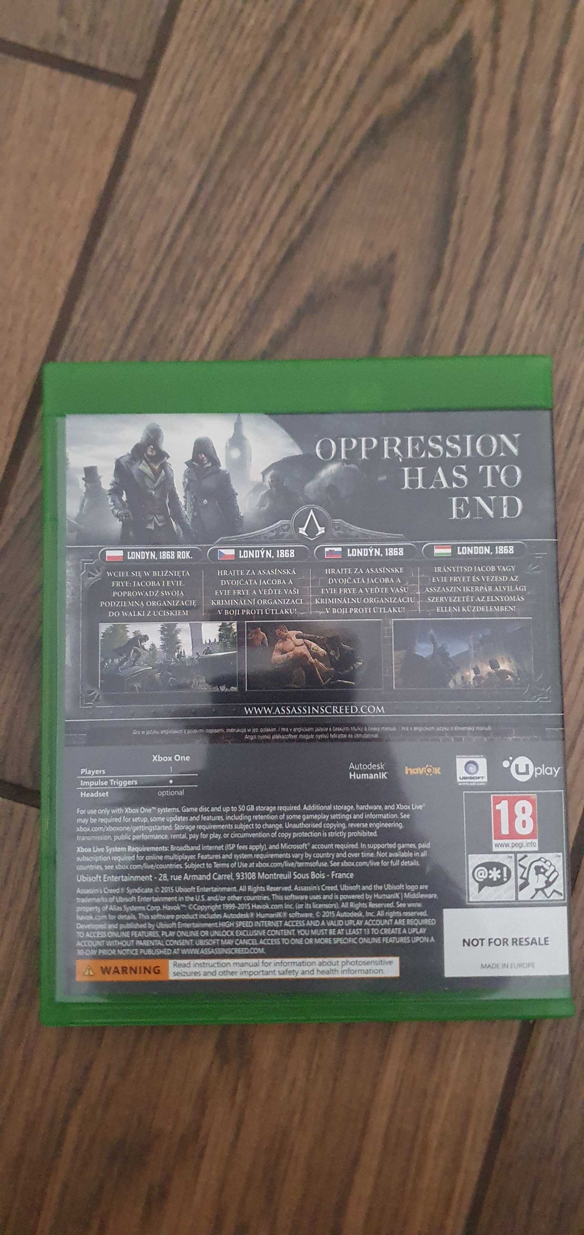 Assassin's Creed Syndicate Special Ediotion Xbox One