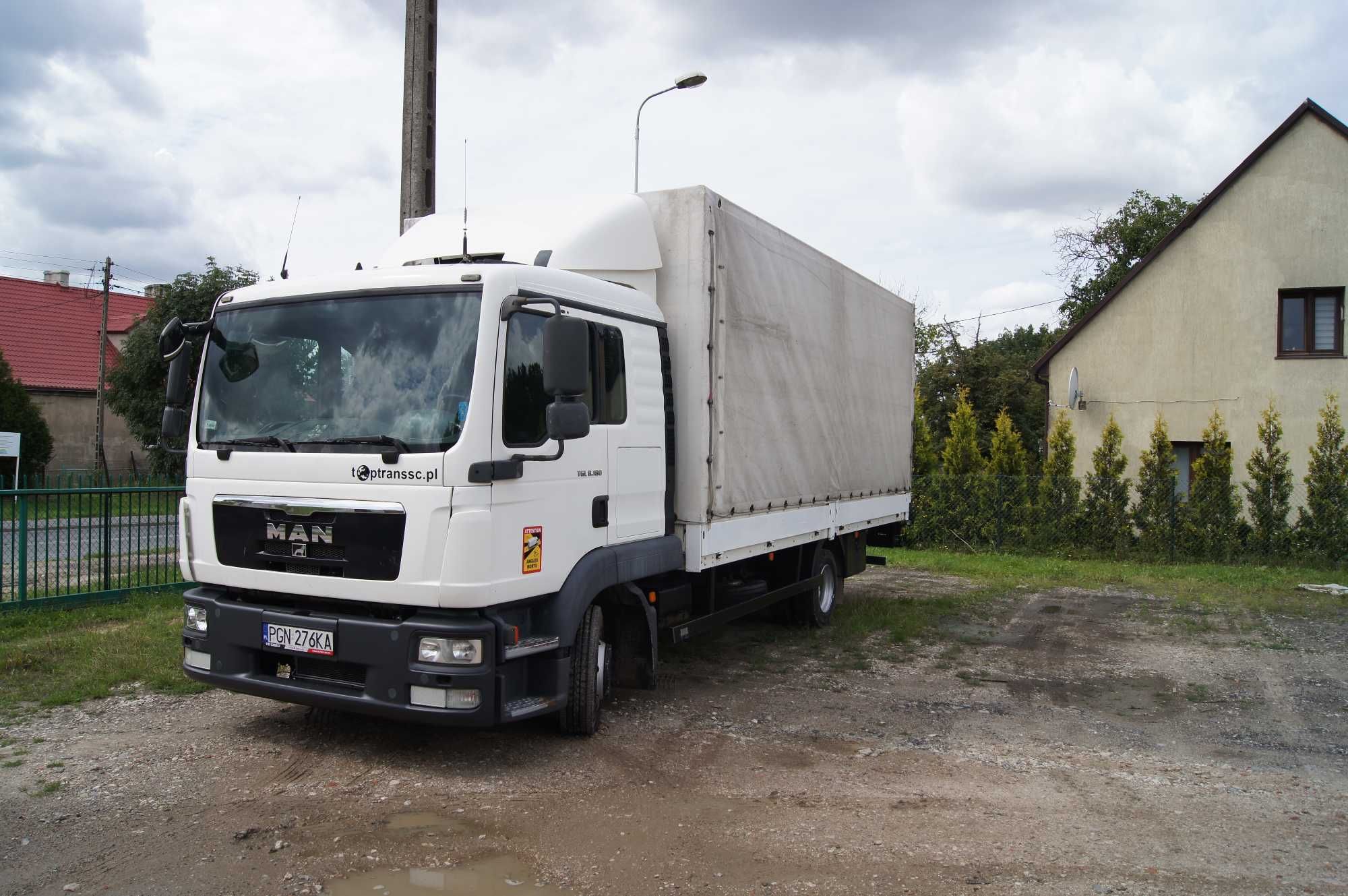 MAN TGL 8.180 - plandeka winda 2011r.