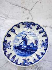 Ceramiczny talerz Delft -  vintage