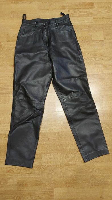 spodnie ze skóry skórzane damskie