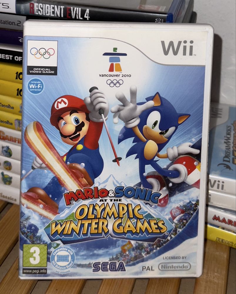 Mario & Sonic - Jogos Olímpicos de Inverno - Jogo Wii