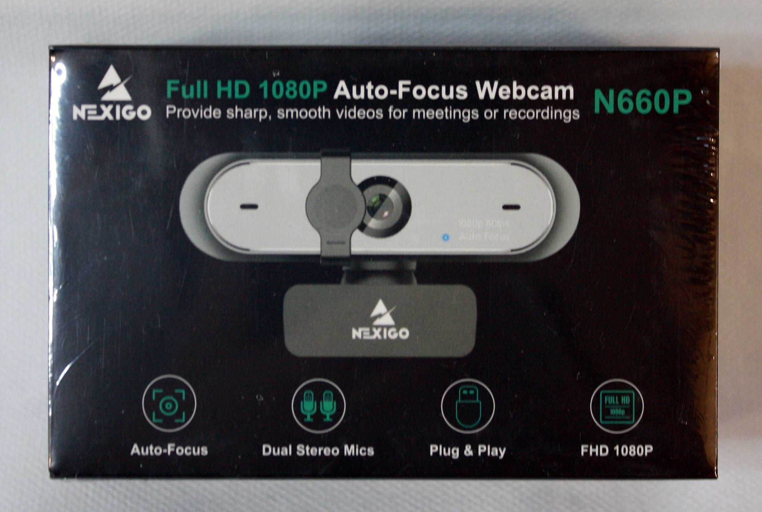 Kamera internetowa NexiGo Full HD AutoFocus 60FPS 1080P 2 x mikrofon