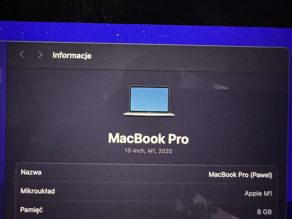 Macbook mac book m1 pro 13 256gb 8gb