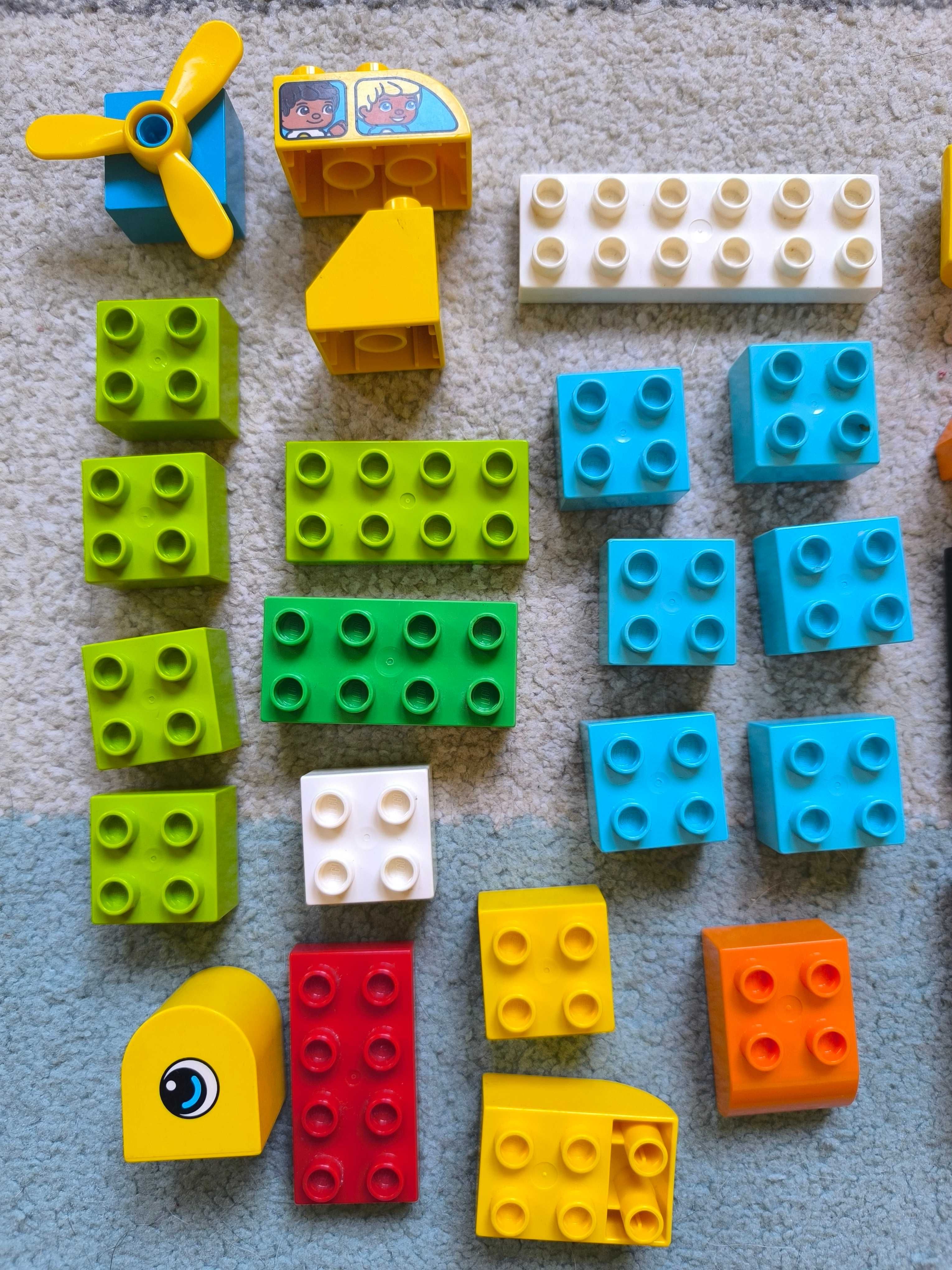 LEGO DUPLO Klocki 43 elementy - serce kaczka ryba kwiat helikopter mix